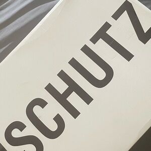 SCHUTZ Black Rhinestone Heel zipper boots. Made in Brazil.